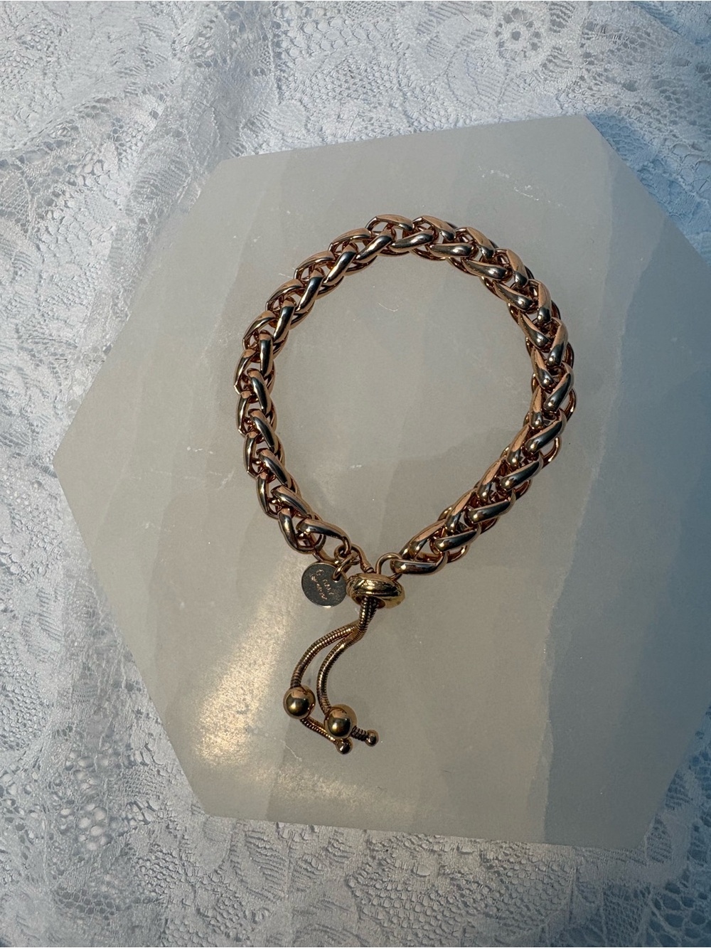 18k RGP Over Silver Bracelet